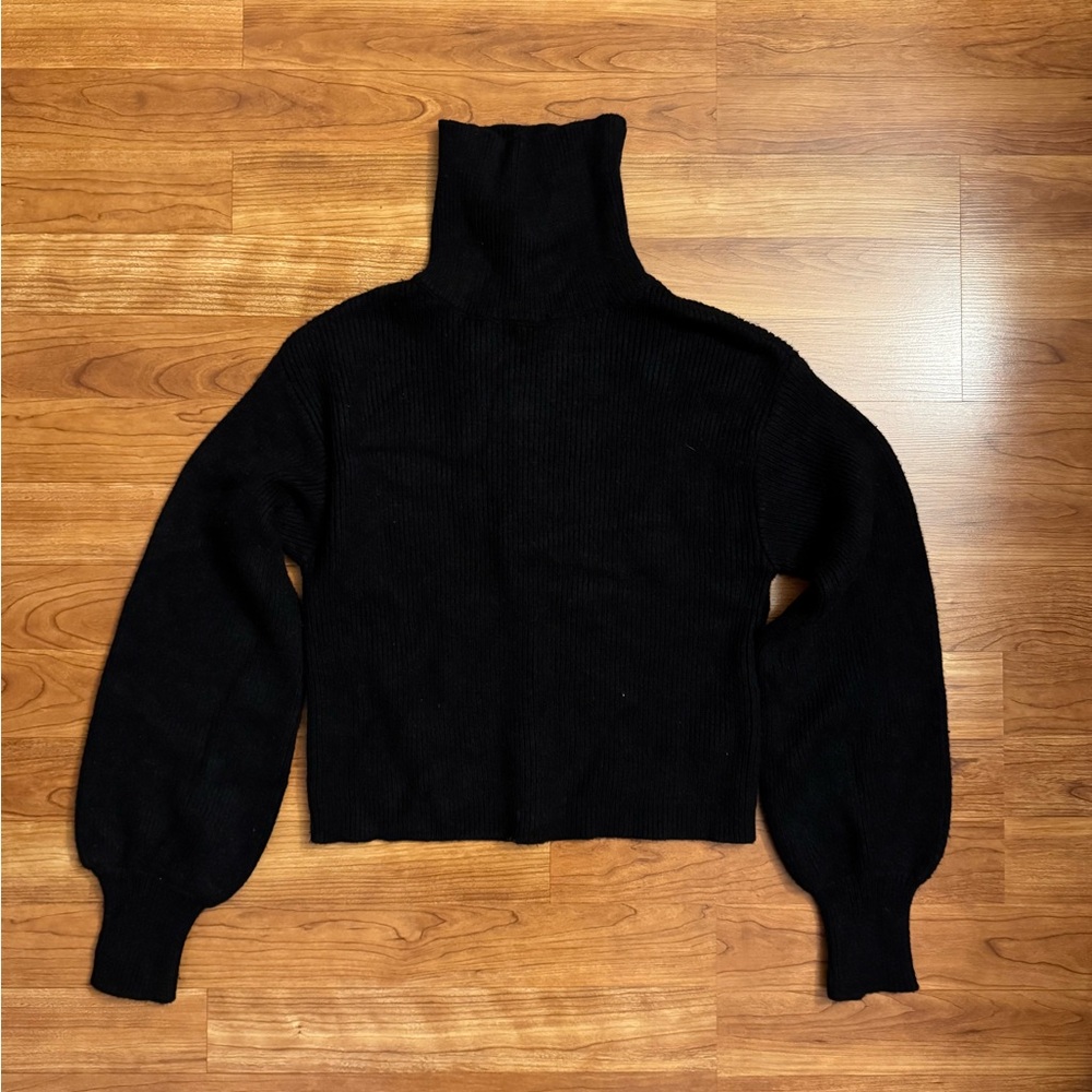 Francesca's Collections Black Turtleneck Sweater